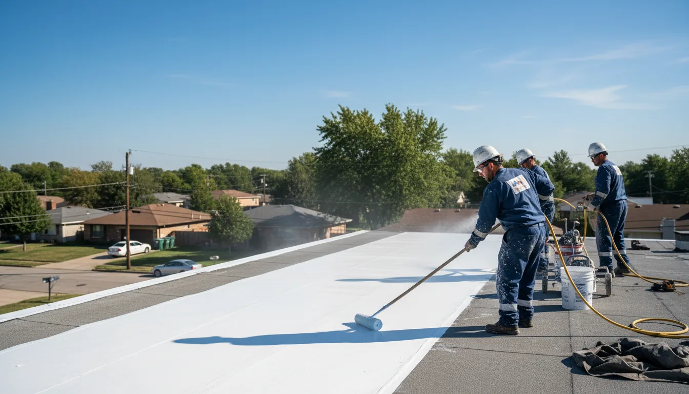 Commercial roof coating in Lavon, TX near me